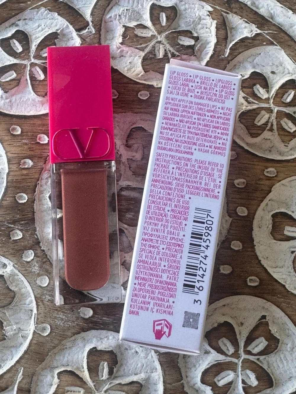 Valentino Puffer Gloss 122A Warm It Up Plumping Lip Gloss New